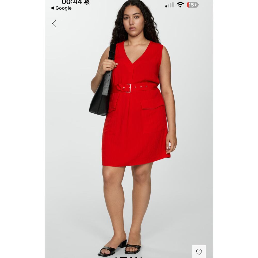 Mango‎ Red Mini Dress